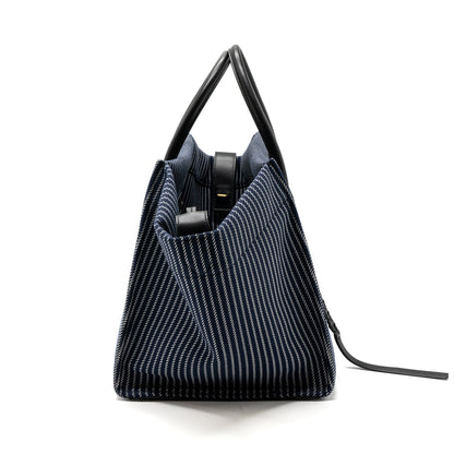 Celine phantom luggage Purse canvas / leather dark blue / black