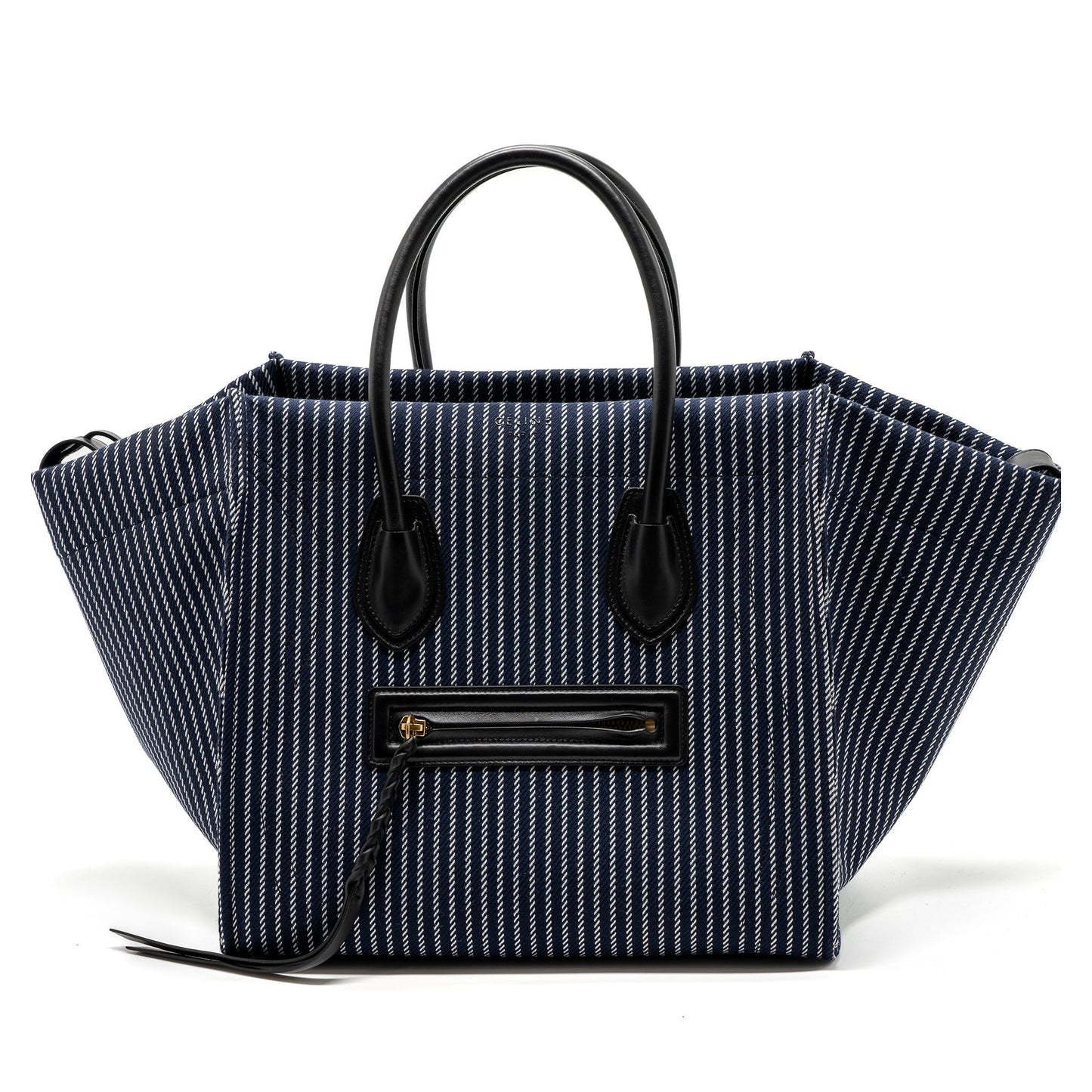 Celine phantom luggage Purse canvas / leather dark blue / black