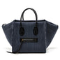 Celine phantom luggage Purse canvas / leather dark blue / black