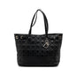 Dior Shopping Tote Purse Fabric/Leather Black Rovelle Bags