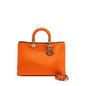 Dior large diorissimo tote Purse calfskin multicolor orange / brown Rovelle Bags