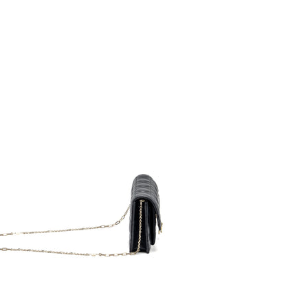 Dior My Dior Daily Chain Pouch Lambskin Black Rovelle Bags