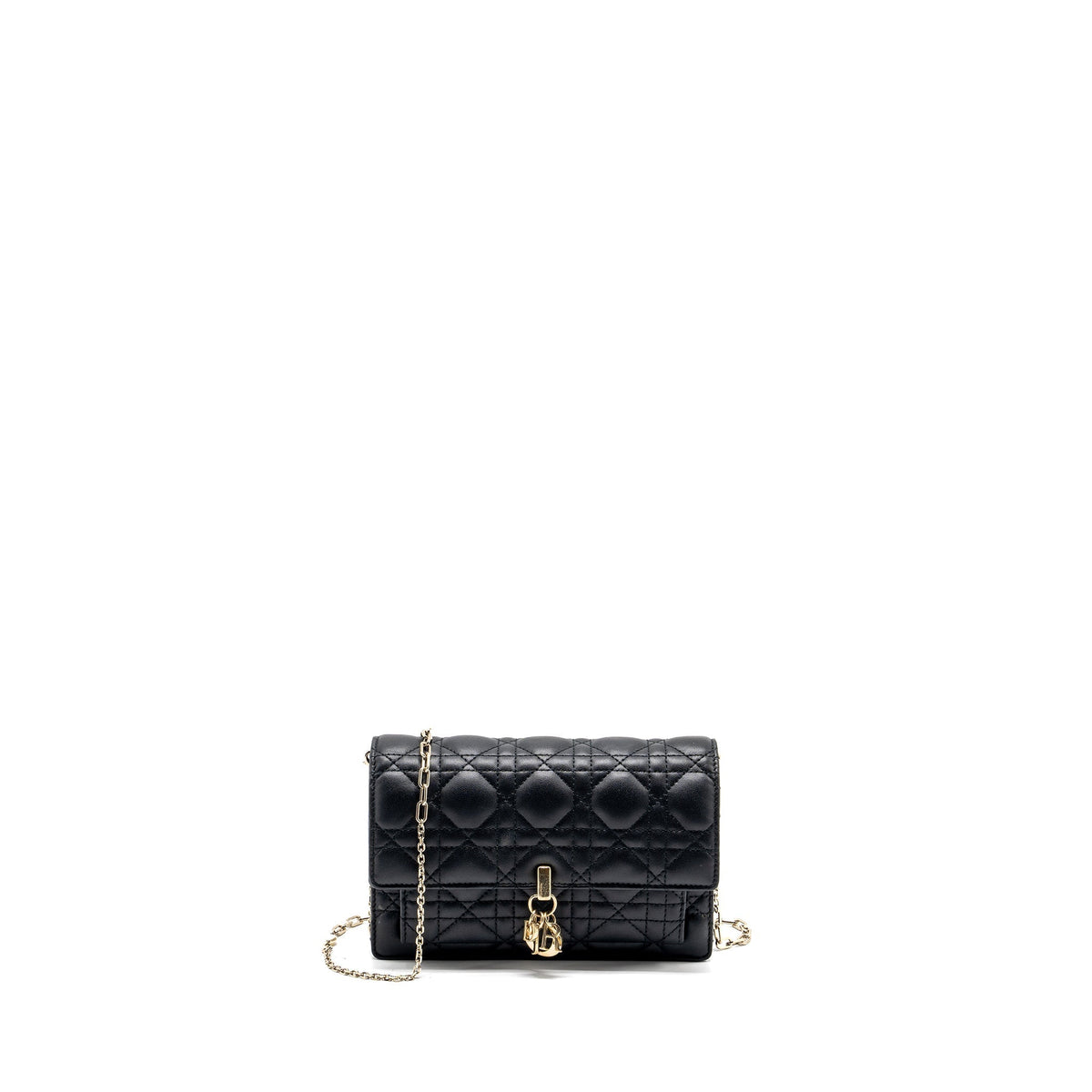 Dior My Dior Daily Chain Pouch Lambskin Black Rovelle Bags