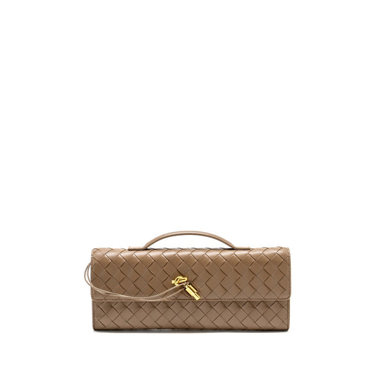 Bottega Veneta Andiamo Clutch Lambskin Pinecone
