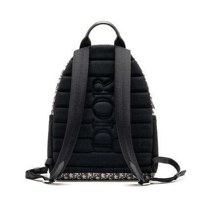 Dior men’s backpack dior oblique canvas / calfskin blue / black Rovelle Bags