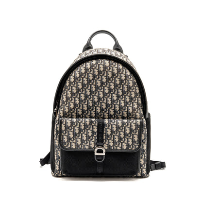 Dior men’s backpack dior oblique canvas / calfskin blue / black Rovelle Bags