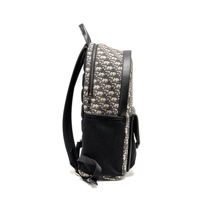 Dior men’s backpack dior oblique canvas / calfskin blue / black Rovelle Bags