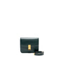 Celine Teen classic box Purse calfskin dark green