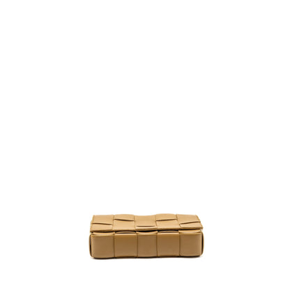 Bottega Veneta Small Cassette Purse Lambskin Caramel