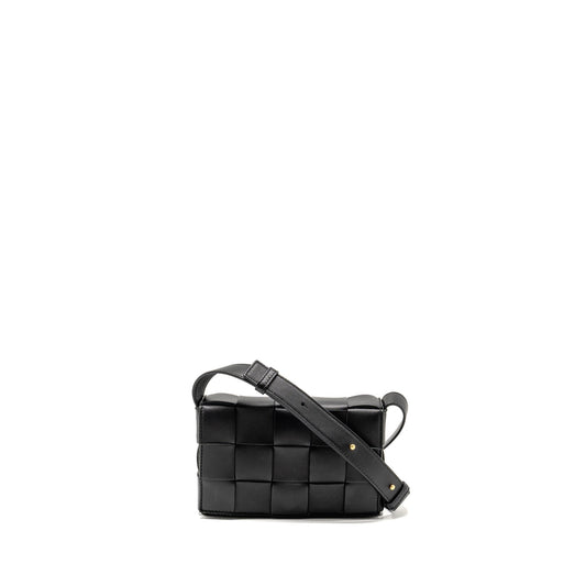 Bottega Veneta Small Cassette Purse Lambskin Black