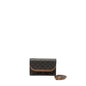 Luxury CELINE Wallet on Strap Triomphe Canvas/Smooth Lambskin Tan