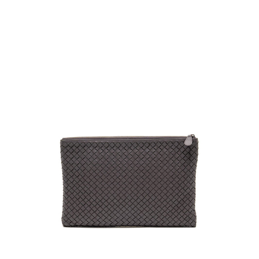 Bottega Veneta Intrecciato Clutch Leather Brown