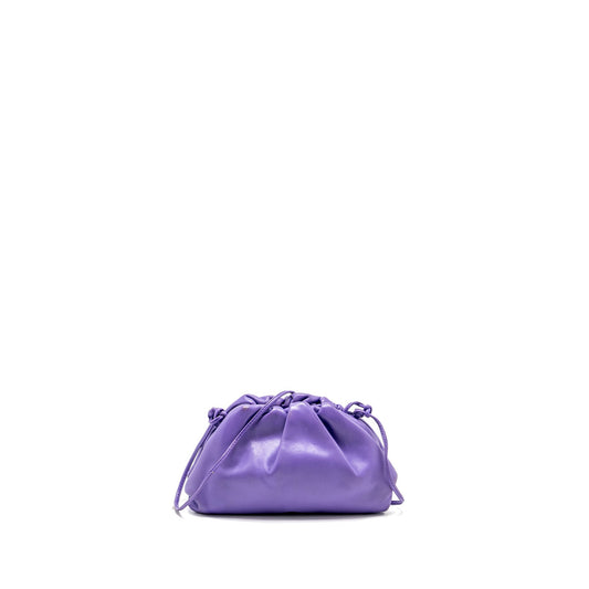Bottega Veneta Mini Pouch Calfskin Purple