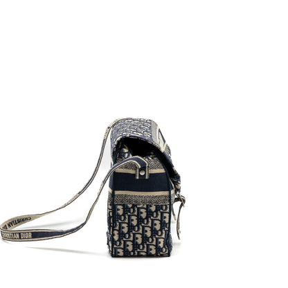Dior diorcamp messenger Purse blue oblique embroidery Rovelle Bags