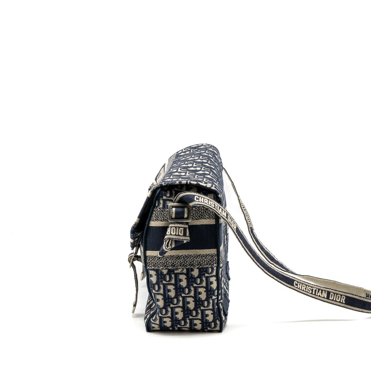Dior diorcamp messenger Purse blue oblique embroidery Rovelle Bags