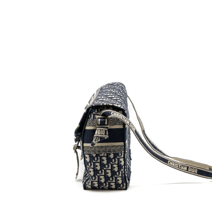 Dior diorcamp messenger Purse blue oblique embroidery Rovelle Bags