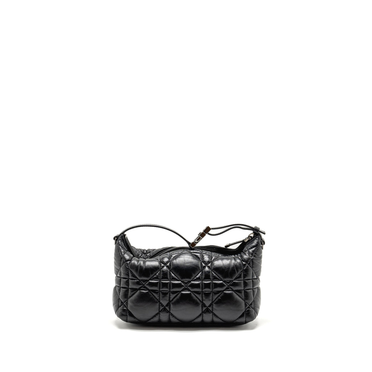 Dior Medium Diortravel Nomad Pouch Macrocannage Calfskin Black Rovelle Bags