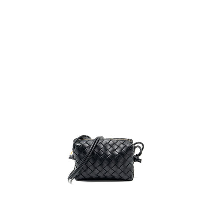 Bottega Veneta Mini Loop Camera Purse Lambskin Black