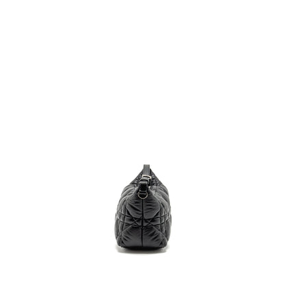 Dior Medium Diortravel Nomad Pouch Macrocannage Calfskin Black Rovelle Bags