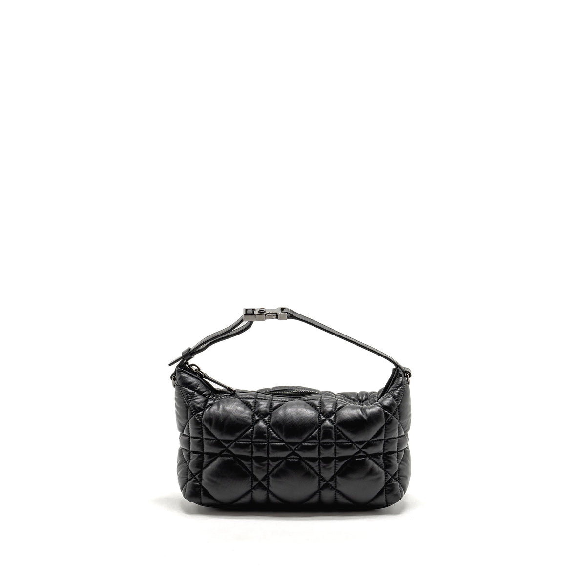Dior Medium Diortravel Nomad Pouch Macrocannage Calfskin Black Rovelle Bags