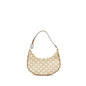 Celine Purse Triomphe Canvas/ Calfskin White / Brown