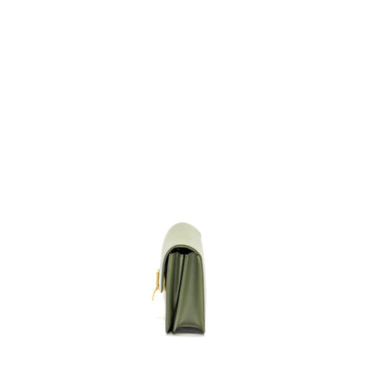 Celine Teen classic box Purse calfskin green