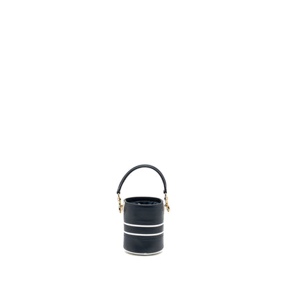 Dior Micro Dior Vibe Bucket Purse Calfskin Blue/White Rovelle Bags