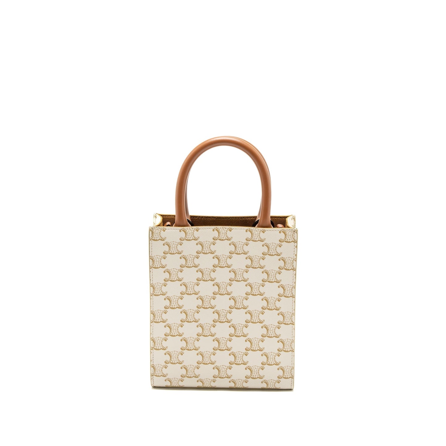 Celine Mini Vertical Caban Triomphe Canvas/Calfskin