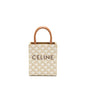 Celine Mini Vertical Caban Triomphe Canvas/Calfskin