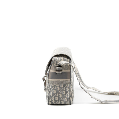 Dior Diorcamp Messenger Purse Oblique Embroidery Light Grey Rovelle Bags