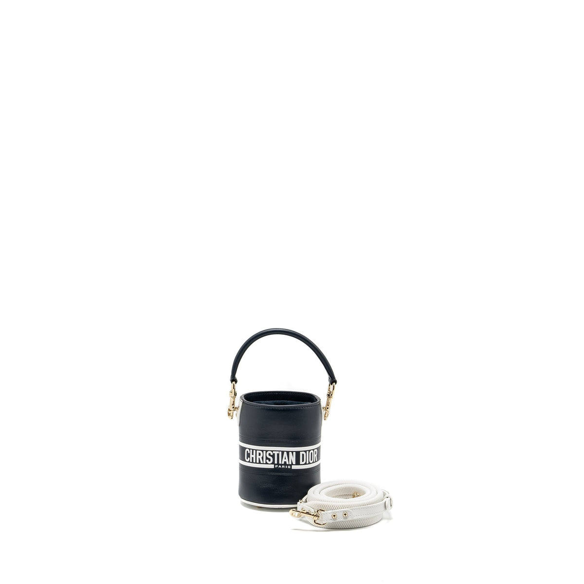 Dior Micro Dior Vibe Bucket Purse Calfskin Blue/White Rovelle Bags