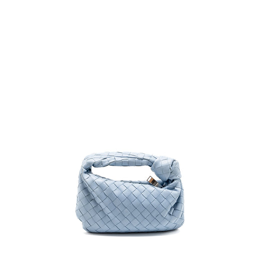 Bottega Veneta Mini Jodie Lambskin Light Blue