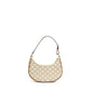 Celine Ava Purse Triomphe Canvas/Calfskin White/Brown
