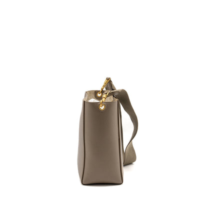 Celine Sangle Bucket Purse Calfskin Grey
