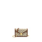Celine MARGO wallet on chain Triomphe canvas / calfskin Grege