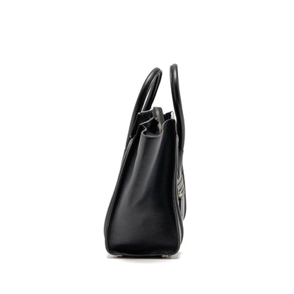 Celine Micro Luggage Purse Calfskin Black