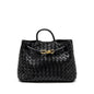 Bottega Veneta Medium Andiamo Lambskin Black