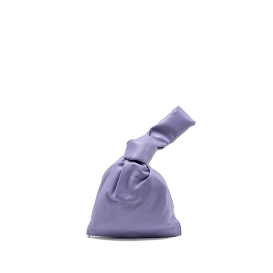 Bottega Veneta Twist Purse Leather Light Purple