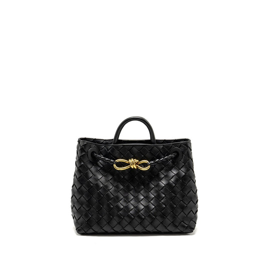 Bottega Veneta Small Andiamo Purse Lambskin Black