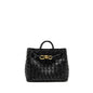 Bottega Veneta Small Andiamo Purse Lambskin Black
