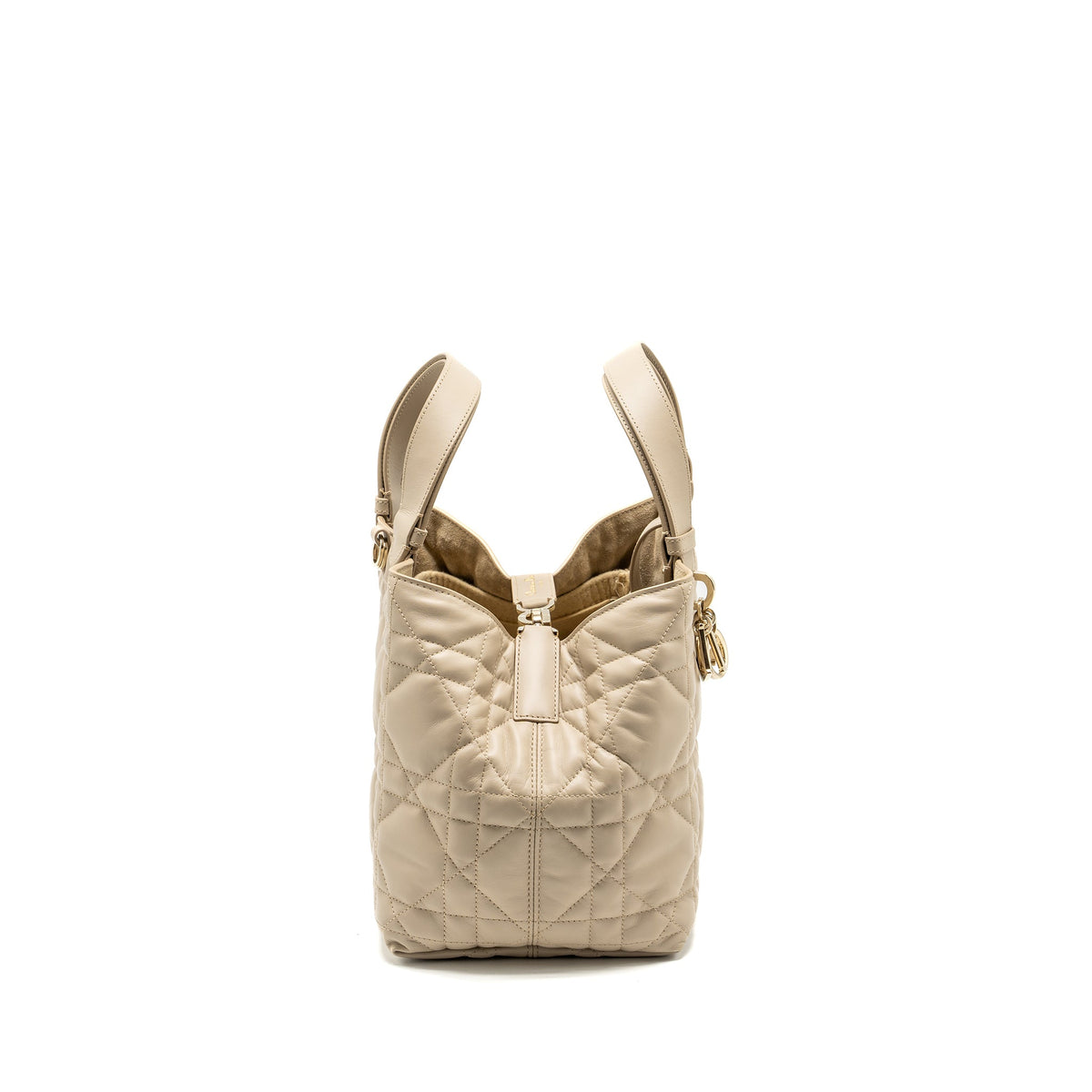 Dior Medium Dior Toujours Tote Purse Calfskin Powder Beige Rovelle Bags