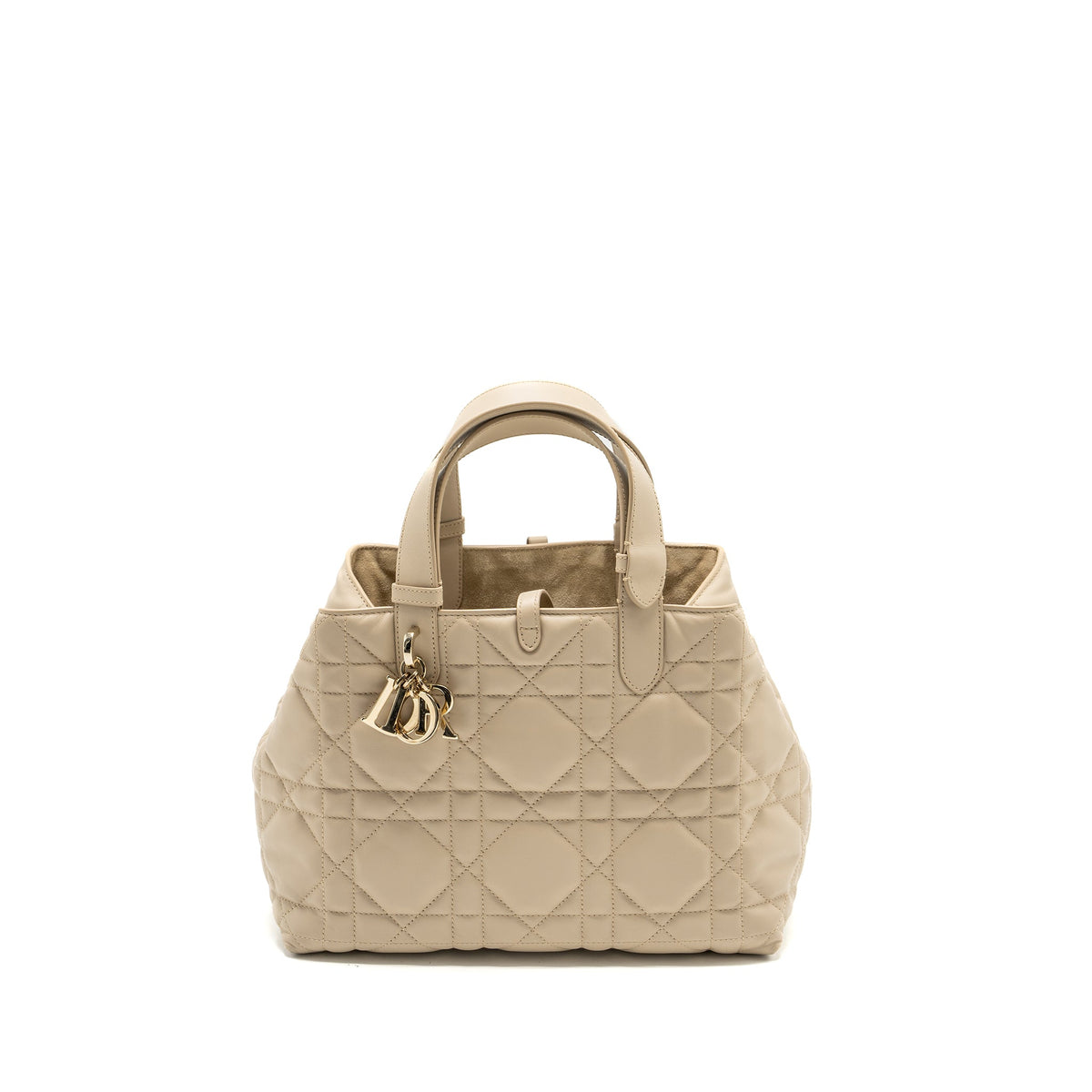 Dior Medium Dior Toujours Tote Purse Calfskin Powder Beige Rovelle Bags