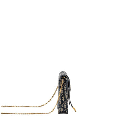 Dior Saddle Phone Pouch Dior Oblique Jacquard Blue Rovelle Bags