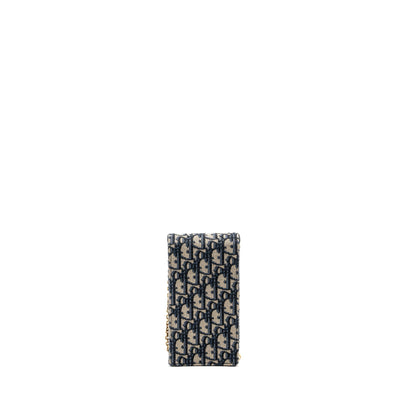 Dior Saddle Phone Pouch Dior Oblique Jacquard Blue Rovelle Bags