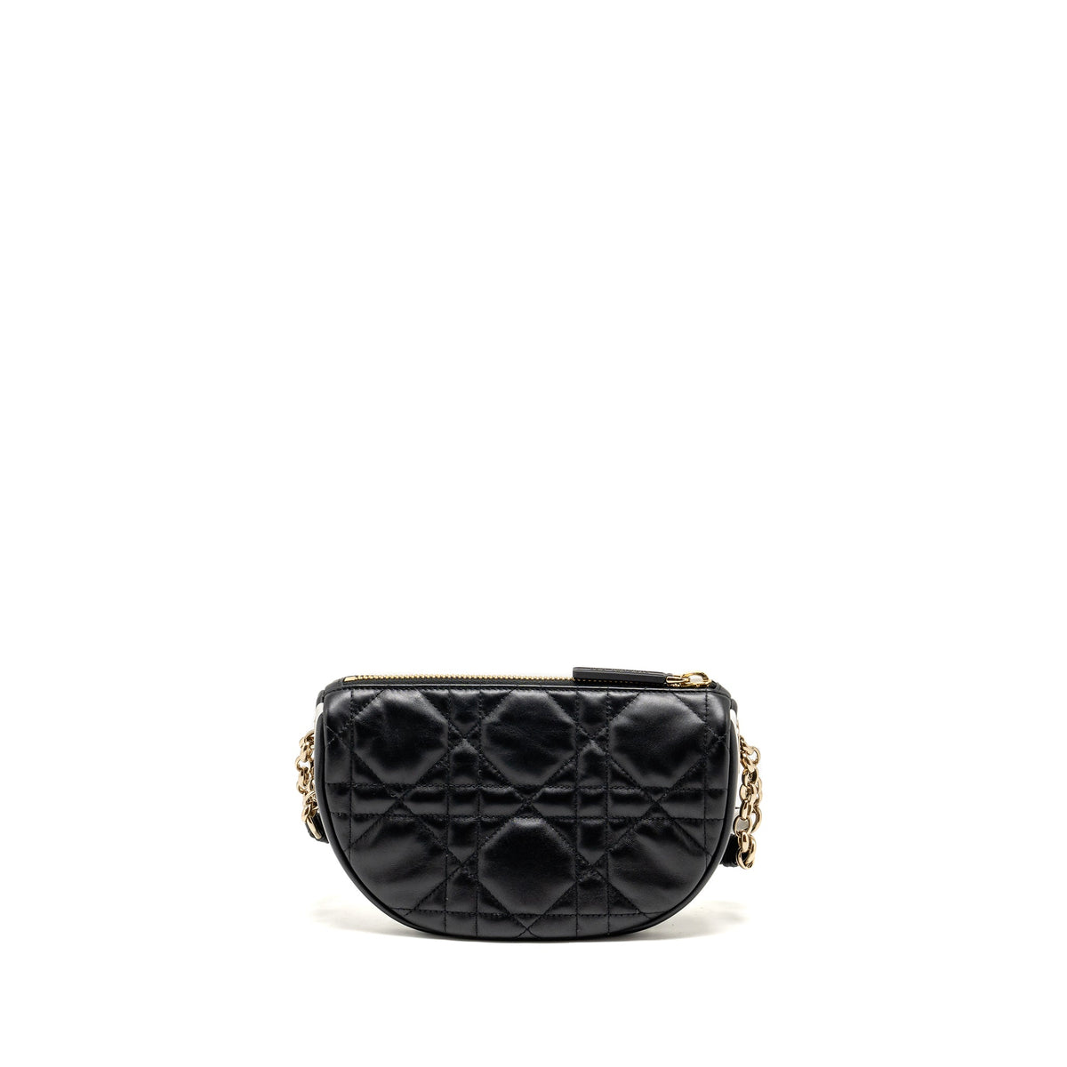 Dior Small Vibe Hobo Purse Cannage Lambskin Black/White Rovelle Bags