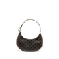CELINE Purse Triomphe Canvas / Calfskin Tan