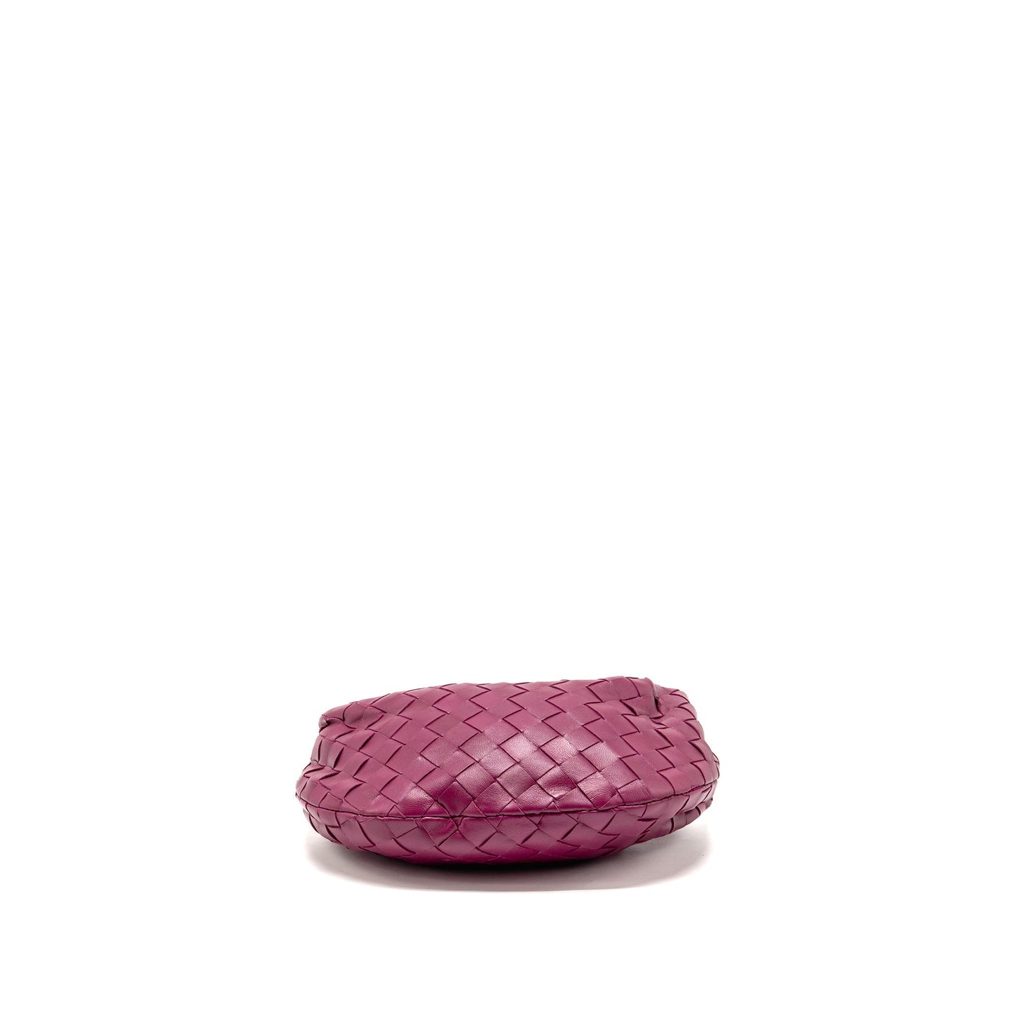 Bottega Veneta Mini Jodie Lambskin Dark Pink