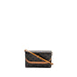 Luxury CELINE Wallet On Strap Triomphe Canvas /Smooth Lambskin Tan