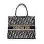 Dior Medium Dior Book Tote Dior Oblique Embroidery Ecru/Blue Rovelle Bags
