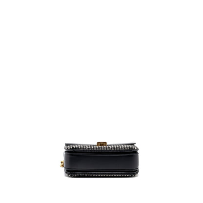 Celine Medium C Purse Tweed/ Leather Black/ White